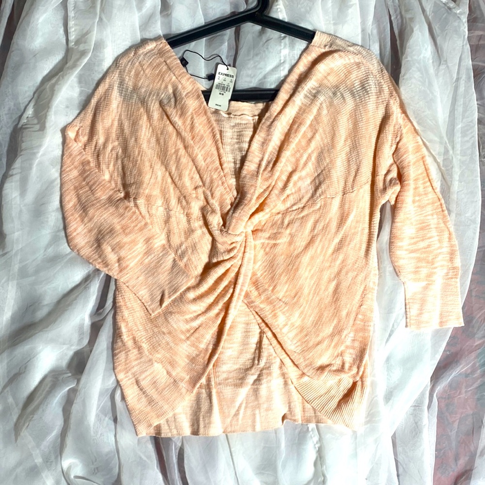 NWT Express knot front sweater